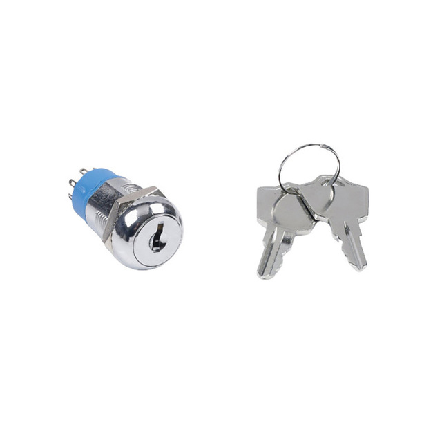 LED Metal 12v 19mm Push Button Switch/4 Position Push Button Switch Key Lock Switch