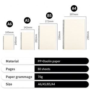 2026 New Custom <b>A4</b> Size Big <b>Diary</b> Notebook Hard Cover White Color Spiral Note Book for Event - Product Image 3