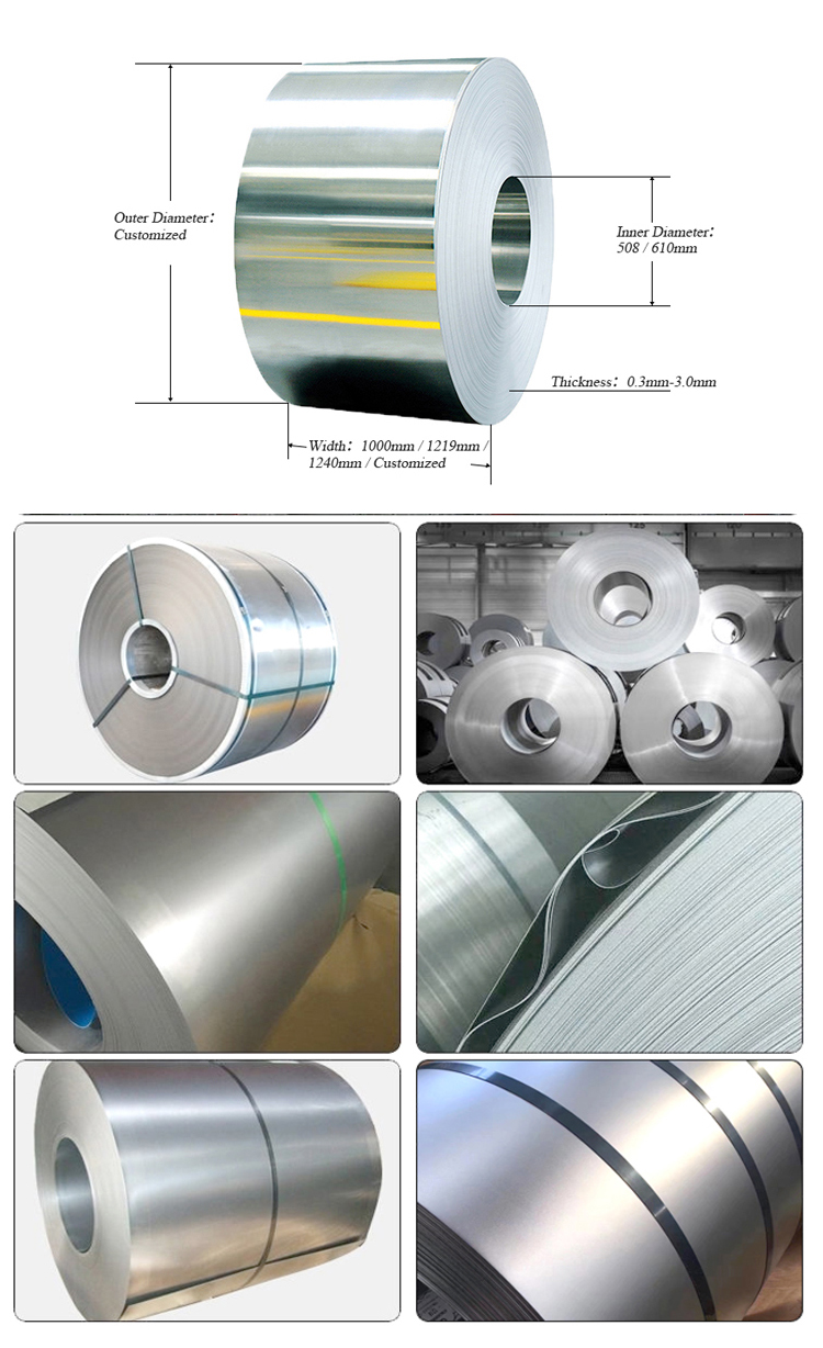 AISI 430 Cold Rolled Stainless Steel Coils 1.0mm Thick SS Sheet Coil