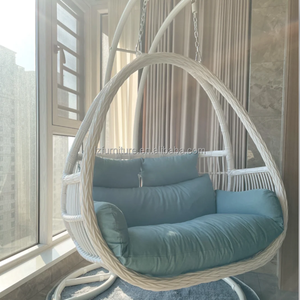 Muebles de exterior modernos de ratán, silla colgante de jardín natural, silla colgante de ratán para balcón. - Product Image 3