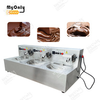 MY ONLY Machine à fondre industrielle multifonctionnelle Prix Digital White Chocolate Melt Machine avec 3 réservoirs