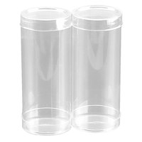 Boîtes d'emballage cylindriques en plastique acétate transparent de grande taille pour balles de tennis
