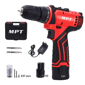 READY STOCK MPT High Quality 35NM Cordless Drill Hammer Driver 12V Cordless Tool Power Drill