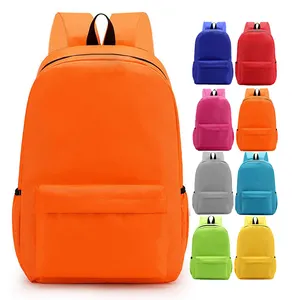 Factory Direct Sale Nice Orange Boys Girls Dependable Polyester Fabric Water-proof Backpack for School Boy 2024 School Backpacks