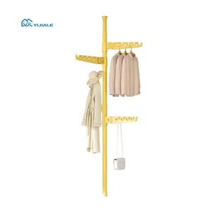 360 Degree Rotation Hot Sale Portable Clothes Hanger Rack Stand Coat Rack Wall Rack for Clothes