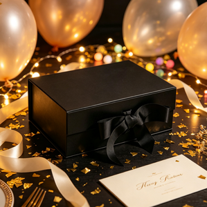Caja de Regalo Magnética de Lujo con Lazo de Cinta, Caja Rígida de Papel con Tapa Abatible para Joyería, Cosméticos, Bodas, Fiestas, Cumpleaños - Product Image 5