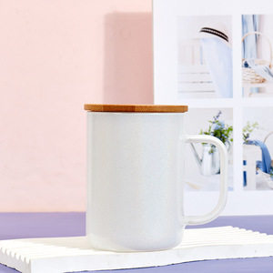 <span class=keywords><strong>New</strong></span> Arrival 17Oz thăng hoa đầy màu sắc ánh sáng lung linh Glass Mug đi kèm với xử lý và tre có nắp đậy - Product Image 3