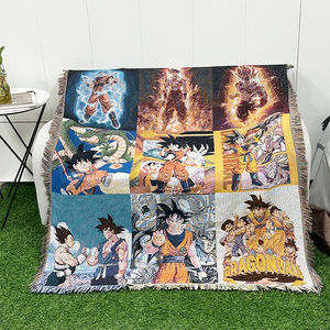 Rapide personnalisé en gros une pièce Anime tapisserie couverture Anime Poncho tissé tapisserie couverture - Product Image 6