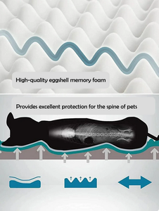 Colchoneta para dormir para perros, almohada para perrera para gatos, colchón antidesgarro para morder, para dormir con invierno, alfombrilla cálida para mascotas - Product Image 3