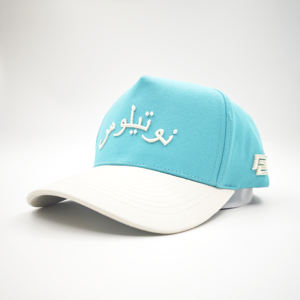 Casquette de baseball structurée bicolore 5 panneaux best-seller – Casquette unisexe à visière plate brodée en jersey avec motif fruit pour le streetwear hip-hop - Product Image 1