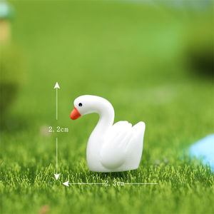 Nuovo Arrivo: Miniatura di Cigno in Resina, Giocattolo e Accessorio Decorativo per Giardino Fatato, Artigianato in Resina per Bambini - Product Image 5
