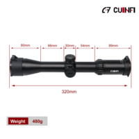 Lunette de tir tactique compacte longue portée 3-9x40 SFP HD en alliage d'aluminium avec verre, 11 niveaux d'éclairage rouge, tube de 30 mm, antichoc