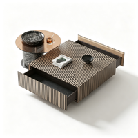 Table basse en verre de style italien, luxe léger, durable, mobile, combinable, mobilier moderne pour salon