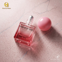 Flacon roll-on en verre vide personnalisé de 5 ml, 6 ml, 8 ml, 10 ml, rond, transparent, ambré, noir, bleu, pour mini-parfum ou huile essentielle