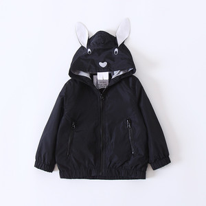 Ropa Barata en Línea, Chaqueta Casual con Estampado de Animales para Niños, Chaquetas de Fabricación a Bajo Precio con Orejas de Conejo - Product Image 3