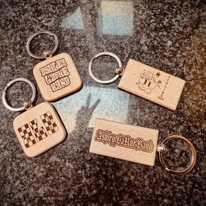 سلسلة مفاتيح خشبية مخصصة بشعار محفور بالليزر، سلسلة مفاتيح فارغة، هدية تذكارية ترويجية، حلقة مفاتيح من الخشب الطبيعي للبيع بالجملة بسعر رخيص - Product Image 3