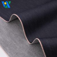 Tela vaquera selvedge de 20 oz, muy pesada, sin elasticidad y rígida, rollos de tela vaquera cruda para chaquetas y prendas vaqueras vintage.