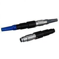 Connecteur circulaire étanche PHG-1K à verrouillage automatique Push-Pull, compatible LEMO, avec gaine de protection