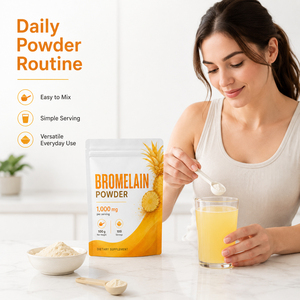 Poudre de Nattokinase, Curcumine, Quercétine et Bromélaïne de Haute Qualité, Biologique, en Vrac, 50000u/g, Supplément de Sélénium, 100g - Product Image 4