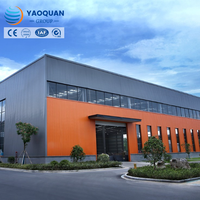 Bâtiment d'entrepôt en acier à grande portée pour l'expansion d'usine industrielle avec structure portique préfabriquée