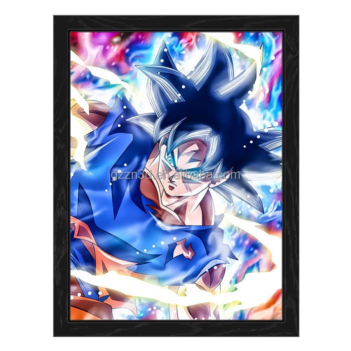 Японский 3d постер с животными, аниме постер с трехмерным линзовидным плакатом с тройным переходом