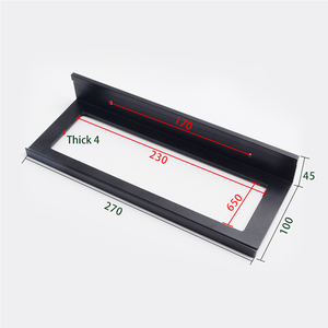 Meubles de bar industriels modernes, étagère à vin <span class=keywords><strong>extensible</strong></span> en aluminium, étagère à vin murale en métal, cuisine à domicile MATAI MTBFWS001A - Product Image 1