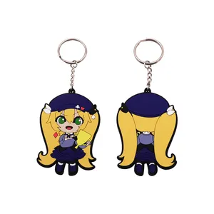 Bag Wallet Accessories Key Chain 2D 3D PVC Series Keychains Mexican Series Key Ring Cartoon Character Key Holder