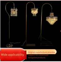 Support de mariage, support de lustre de mariage, 5 accessoires lumineux de mariage, lustre en cristal pour la décoration de fête, événements, lumières de scène