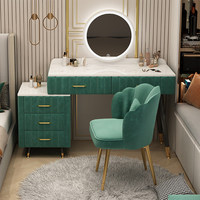 Meuble de rangement de chevet de chambre moderne, luxe léger et simple, avec coiffeuse intégrée tendance