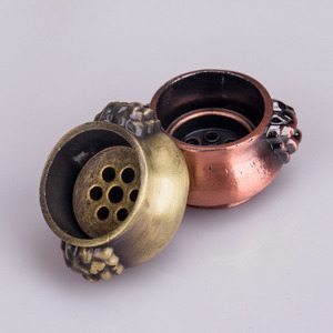 <span class=keywords><strong>Acheter</strong></span> porte-encens et brûleur à cône en alliage de cuivre en vrac pour attrape-cendres de bureau à domicile - Product Image 6