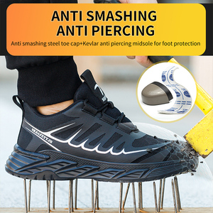 Chaussures de sécurité anti-perforation et anti-choc en stock, légères, respirantes, résistantes à l'usure, pour le travail prolongé sans fatigue - Product Image 6