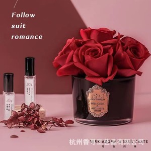 Preserved Rose Artificial Flower Aroma <b>Diffuser</b> 400g Round Tabletop Elegant Fragrance for Indoor Home <b>Room</b> Valentine'S Day - Product Image 3