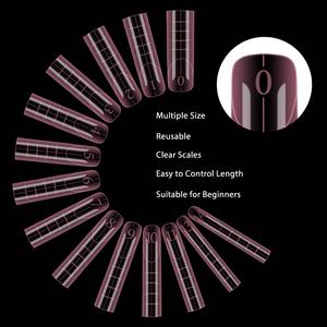 BQAN, <span class=keywords><strong>uñas</strong></span> de doble forma de alta calidad, herramientas de extensión de pegamento Flexible Extra fino, puntas de <span class=keywords><strong>uñas</strong></span> de Gel Rosa acrílico, cubierta completa esculpida - Product Image 1