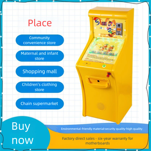 Machine d'arcade de divertissement pour enfants, à monnayeur, à deux joueurs, avec verre trempé, pour tir de balles aquatiques et jeu de grue de course - Product Image 6
