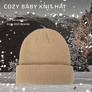 Gorro de Bebé de Algodón Orgánico Tejido a Mano al por Mayor - Product Image 2