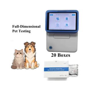 Analyseur biochimique vétérinaire portable + 20 disques de réactifs lyophilisés pour tests complets sur animaux de compagnie - Product Image 1