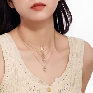 Dylam Rhodium 14K Gold Plated Dainty CZ Alphabet 26 A-Z Letter <b>Necklace</b>, Personalized Name <b>Initial</b> <b>Necklace</b> for Women Female - Product Image 3