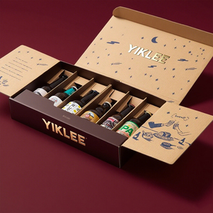 Caja corrugada personalizada para tarros de vidrio, especias, sal, pimienta, miel, embalaje, soporte de cartón plegable con inserciones, tarros para condimentos - Product Image 5
