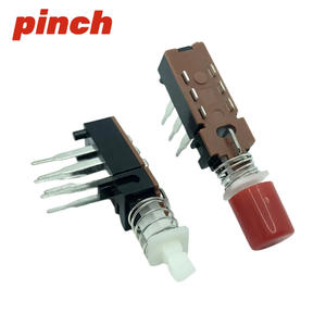 Interruptores de Llave Enclavables de 6, 12, 18, 24 Pines, Conectados, Multiposición, Montaje en Panel, Botón Pulsador de Nylon Rojo, Independientes, SPST, 24VDC, 300mA - Product Image 4