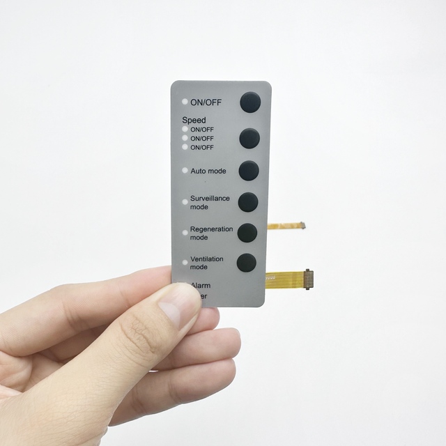 Custom Membrane Keyboard Switch Keypad Panel Clear Transparent LED Window Featuring Silicone Metal Button Tactile Types