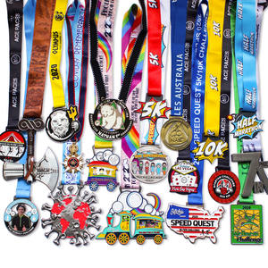 Herstellung Kundenspezifischer Günstiger Medaillen 3D-Auszeichnungsdesign Zinklegierung Metall-Sportmedaille in Gold - Product Image 4