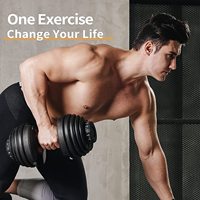 Haltères réglables 52,5 lb (24 kg, 40 kg) pour musculation, entraînement de force et fitness