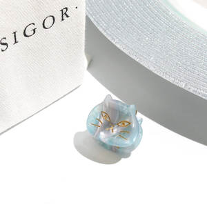 Mignon mini clip à <span class=keywords><strong>cheveux</strong></span> en forme de visage de chat noir pour femmes, pince à <span class=keywords><strong>cheveux</strong></span> pour enfants, accessoires pour <span class=keywords><strong>cheveux</strong></span>, acétate dégradable, petites pinces à <span class=keywords><strong>cheveux</strong></span> pour filles - Product Image 4