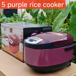 Nồi cơm điện thông minh 5 lít, thiết bị nhà bếp kỹ thuật số, chức năng hấp, chống dính, đa năng, chất liệu nhựa điện - Product Image 4