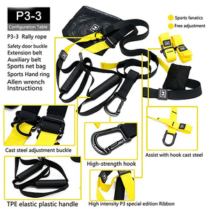 Thuistraining Touw <span class=keywords><strong>Rubber</strong></span> Handvat Trainingsriem Gym Professionele Verstelbare Ophanging Trainerriemen - Product Image 2