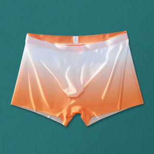 Livraison directe d'usine 90% fibre de Polyester 10% Spandex confortable sport glace soie respirant hommes sous-vêtements Boxer slips - Product Image 3