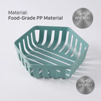 Panier de rangement ajouré en plastique couleur personnalisée WONFUN, idéal pour toute décoration intérieure, panier organisateur domestique pour bureau