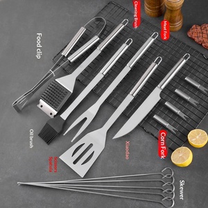 Nuevo Diseño, Juego de Utensilios para Barbacoa de 3/5/7/9/16/18 Piezas, Bolsa de Lona para Reuniones Grandes, Accesorios para Barbacoa de Acero Inoxidable - Product Image 3