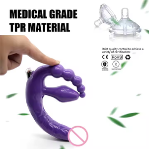 <span class=keywords><strong>Vibrador</strong></span> Dildo Strapless con Correa, Juguetes Sexuales para Adultos, <span class=keywords><strong>Doble</strong></span> Penetración, Tapón Anal, Cuentas Anales, Vibradores para Mujeres Lesbianas - Product Image 4