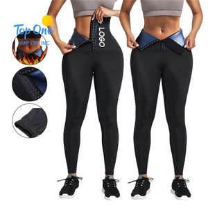Top One Cintura alta Control de barriga Levantamiento de glúteos Deporte Fitness Entrenador de cintura Corsé Leggings Gimnasio Yoga Invierno Sauna Pantalones de chándal - Product Image 2